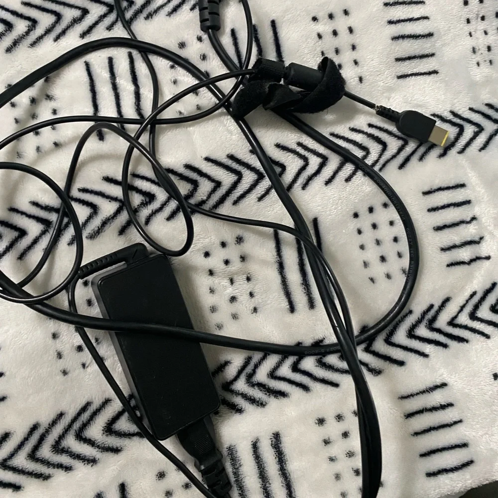 Lenovo Rectangle Yellow Laptop Charger
